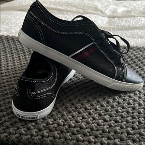 Ben Sherman Brayson Ox Men’s Black Canvas Lifestyle Sneaker Shoes